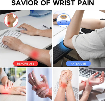 L-Shaped Desk Elbow Pad for Desk,Memory Foam Elbow Support Pad 2Pack