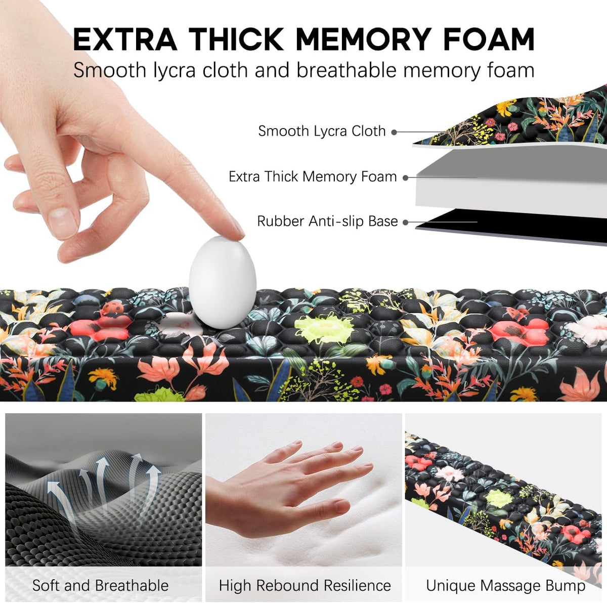 L-Shaped Desk Elbow Pad for Desk,Memory Foam Elbow Support Pad 2Pack