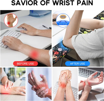 L-Shaped Desk Elbow Pad for Desk,Memory Foam Elbow Support Pad 2Pack
