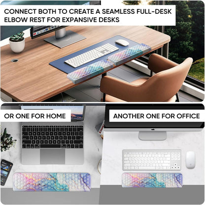 L-Shaped Desk Elbow Pad for Desk,Memory Foam Elbow Support Pad 2Pack