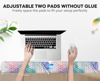 L-Shaped Desk Elbow Pad for Desk,Memory Foam Elbow Support Pad 2Pack