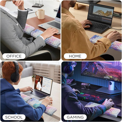L-Shaped Desk Elbow Pad for Desk,Memory Foam Elbow Support Pad 2Pack