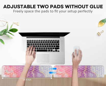 L-Shaped Desk Elbow Pad for Desk,Memory Foam Elbow Support Pad 2Pack