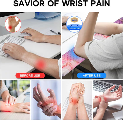 L-Shaped Desk Elbow Pad for Desk,Memory Foam Elbow Support Pad 2Pack
