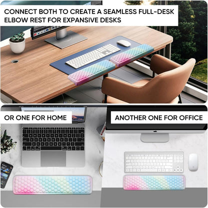L-Shaped Desk Elbow Pad for Desk,Memory Foam Elbow Support Pad 2Pack