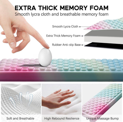L-Shaped Desk Elbow Pad for Desk,Memory Foam Elbow Support Pad 2Pack
