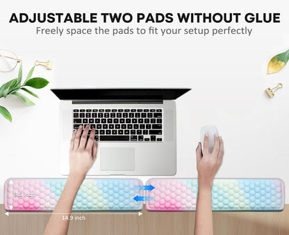 L-Shaped Desk Elbow Pad for Desk,Memory Foam Elbow Support Pad 2Pack
