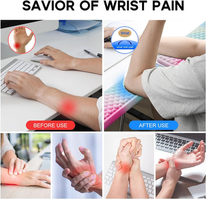L-Shaped Desk Elbow Pad for Desk,Memory Foam Elbow Support Pad 2Pack
