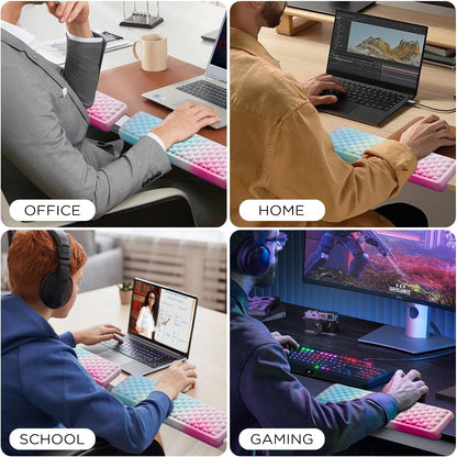 L-Shaped Desk Elbow Pad for Desk,Memory Foam Elbow Support Pad 2Pack