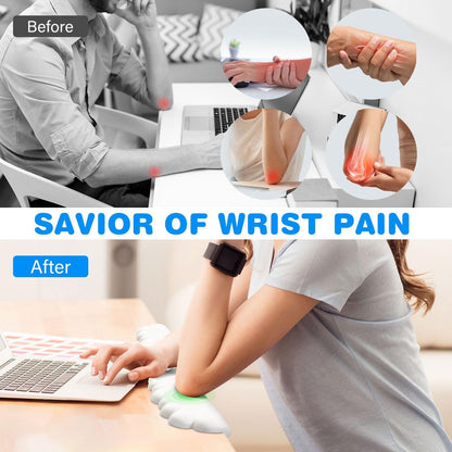 L-Shaped Desk Elbow Pad for Desk,Memory Foam Elbow Support Pad 2Pack