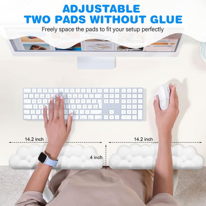 L-Shaped Desk Elbow Pad for Desk,Memory Foam Elbow Support Pad 2Pack