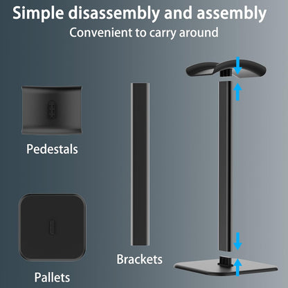 Headphone Stand for Desk - Headset Stand Headphone Holder (Black)