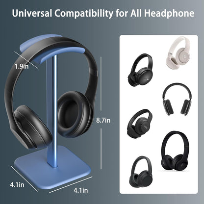 Headphone Stand for Desk - Headset Stand Headphone Holder (Black)