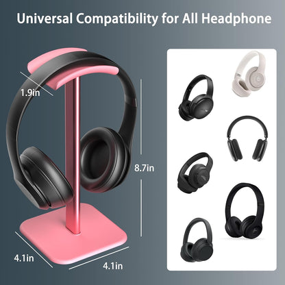 Headphone Stand for Desk - Headset Stand Headphone Holder (Black)