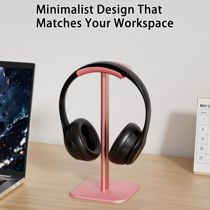 Headphone Stand for Desk - Headset Stand Headphone Holder (Black)