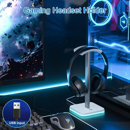 Headphone Stand for Desk - Headset Stand Headphone Holder (Black)