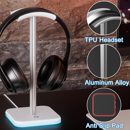 Headphone Stand for Desk - Headset Stand Headphone Holder (Black)