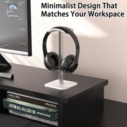 Headphone Stand for Desk - Headset Stand Headphone Holder (Black)