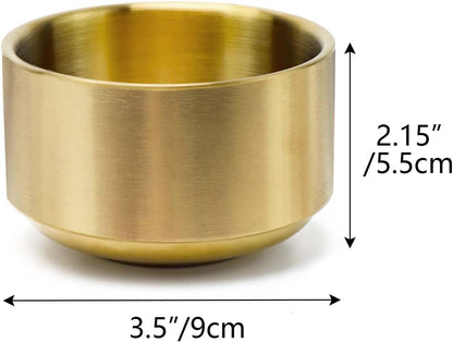 Gold Paper Clip Holder Dispenser & 30 Paper Clips