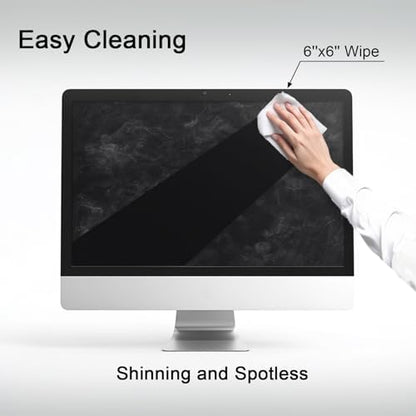 Screen Wipes for Electronics, 120 Count 6"x6" Pre-Moistened Screen Cleaner for Screens, Computer,Laptop,Tablet,Phone,Monitor,Car Screen Cleaner, Lens Wipes Individually Wrapped