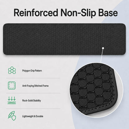 Cooling Gel Wrist Rest, 17.3-inch Length for Full-Sized Keyboard, Memory Foam Palm Rest with Non-Slip Footpad, Ergonomic Design, Stain Resistant, PC Accessory Gaming Gear (Large-Full Size)