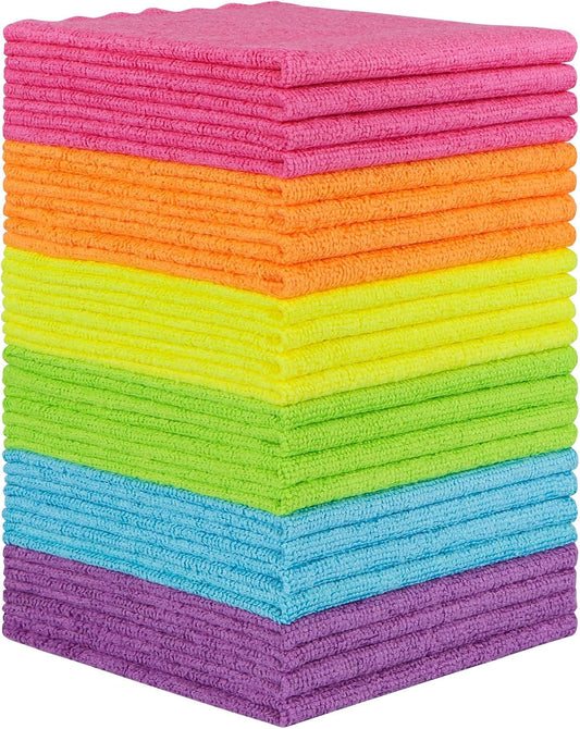 Orighty Microfiber Cleaning Cloth -, Cleaning Rags 12x11 inch
