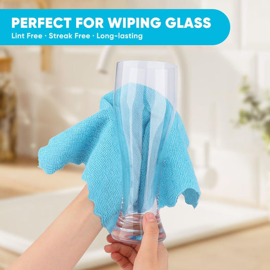 Orighty Microfiber Cleaning Cloth -, Cleaning Rags 12x11 inch