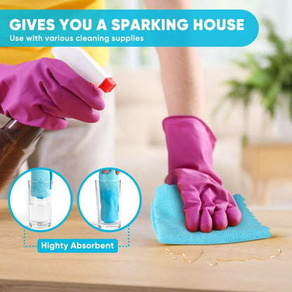 Orighty Microfiber Cleaning Cloth -, Cleaning Rags 12x11 inch