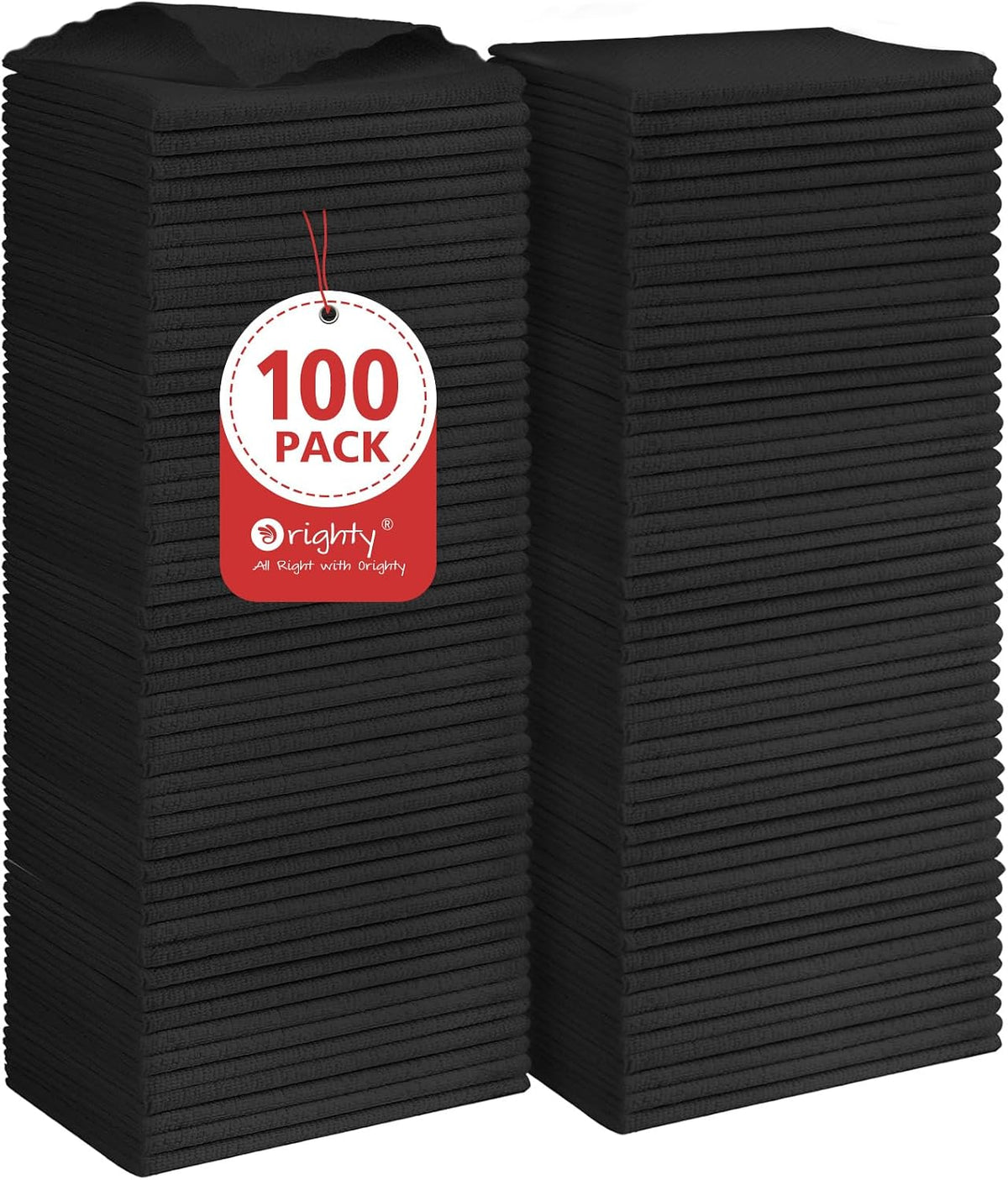 Orighty Microfiber Cleaning Cloth -, Cleaning Rags 12x11 inch