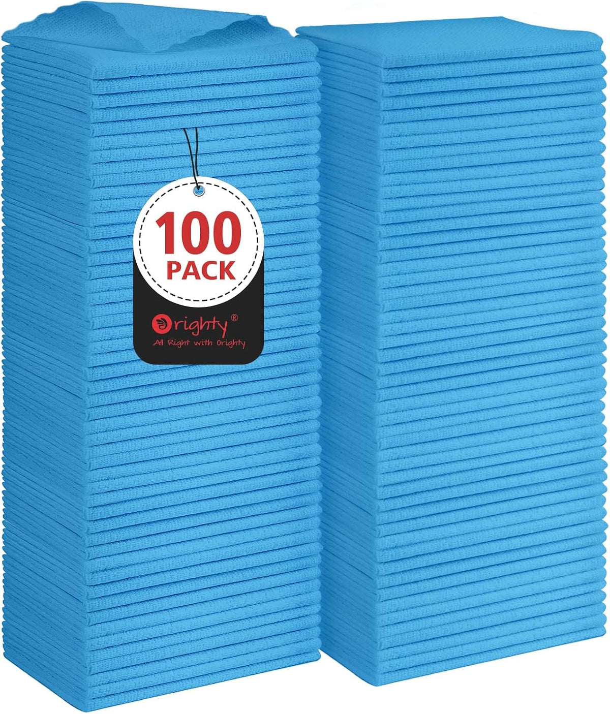 Orighty Microfiber Cleaning Cloth -, Cleaning Rags 12x11 inch