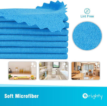 Orighty Microfiber Cleaning Cloth -, Cleaning Rags 12x11 inch