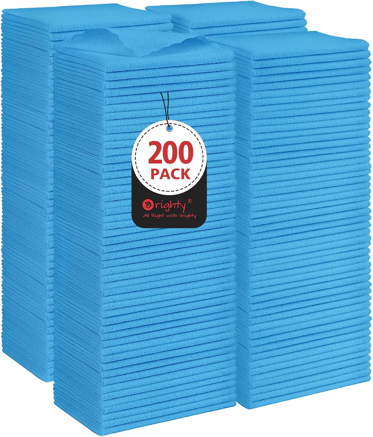 Orighty Microfiber Cleaning Cloth -, Cleaning Rags 12x11 inch