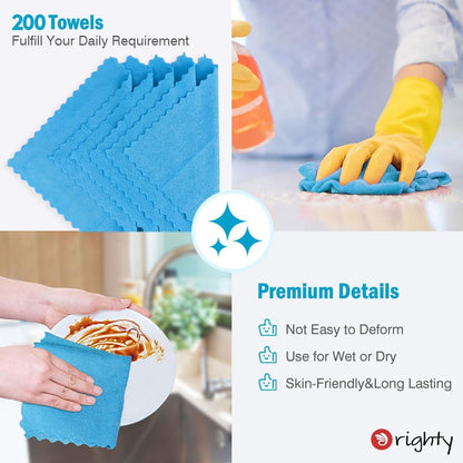 Orighty Microfiber Cleaning Cloth -, Cleaning Rags 12x11 inch