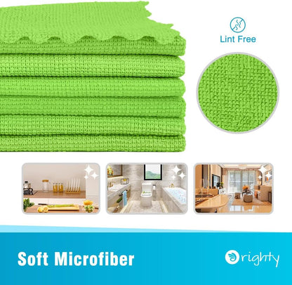 Orighty Microfiber Cleaning Cloth -, Cleaning Rags 12x11 inch