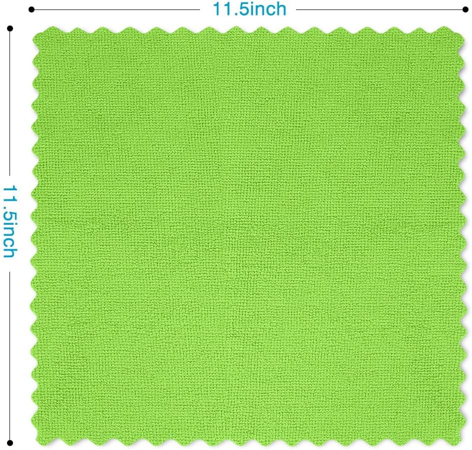Orighty Microfiber Cleaning Cloth -, Cleaning Rags 12x11 inch