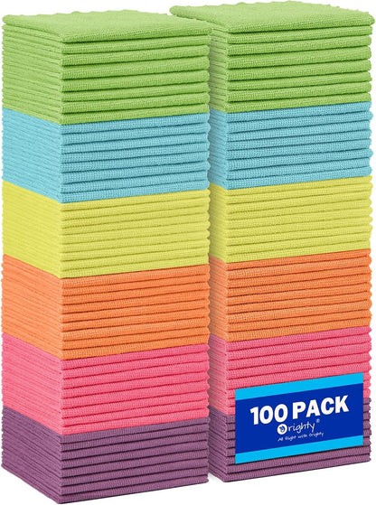 Orighty Microfiber Cleaning Cloth -, Cleaning Rags 12x11 inch