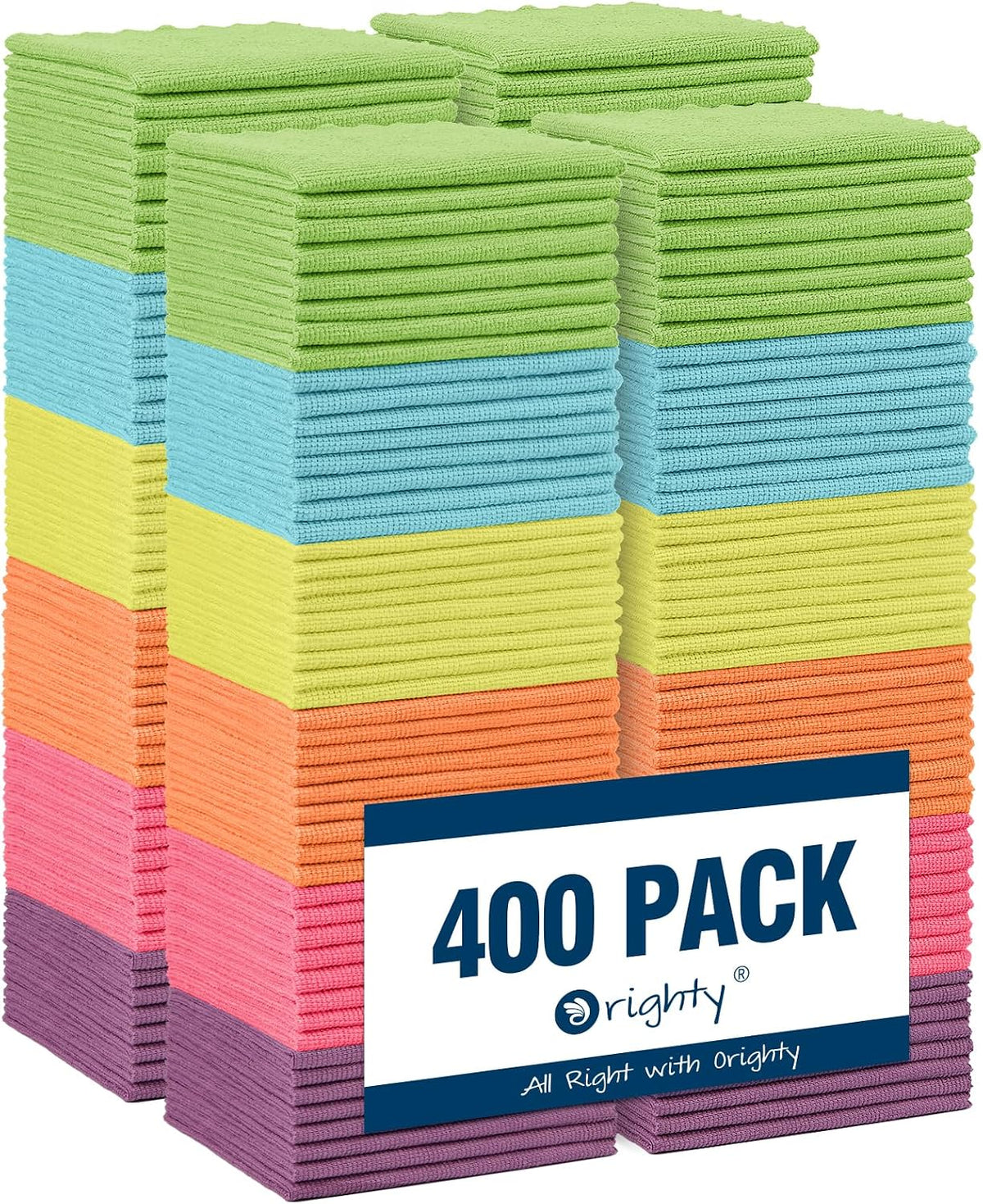 Orighty Microfiber Cleaning Cloth -, Cleaning Rags 12x11 inch