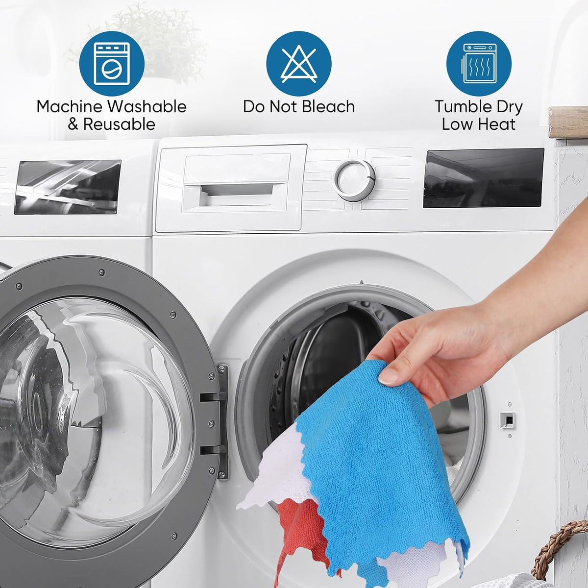 Orighty Microfiber Cleaning Cloth -, Cleaning Rags 12x11 inch