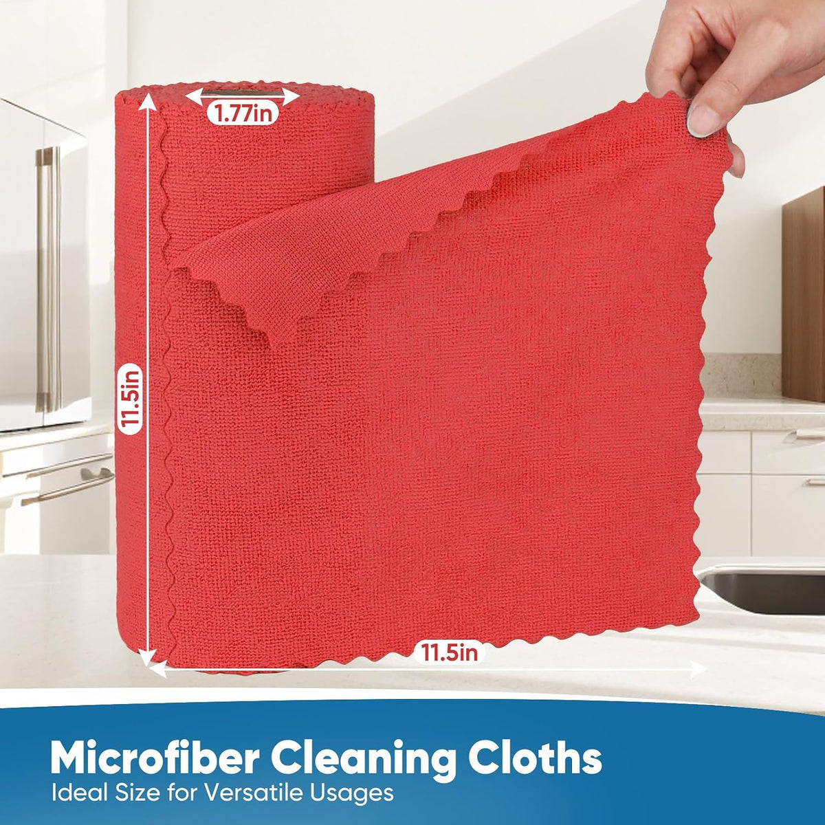 Orighty Microfiber Cleaning Cloth -, Cleaning Rags 12x11 inch