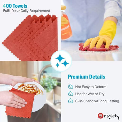 Orighty Microfiber Cleaning Cloth -, Cleaning Rags 12x11 inch