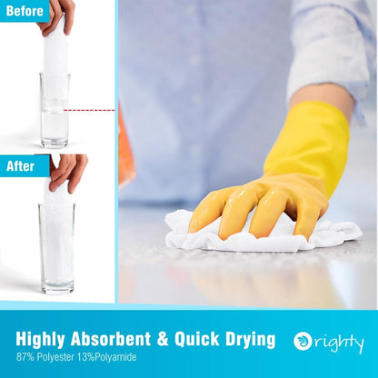 Orighty Microfiber Cleaning Cloth -, Cleaning Rags 12x11 inch