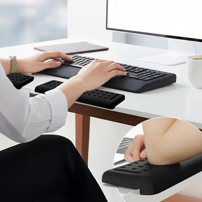Keyboard Wrist Rest with Edge Protector - 11.8 Inch 2 Pack L Shaped Desk Pad