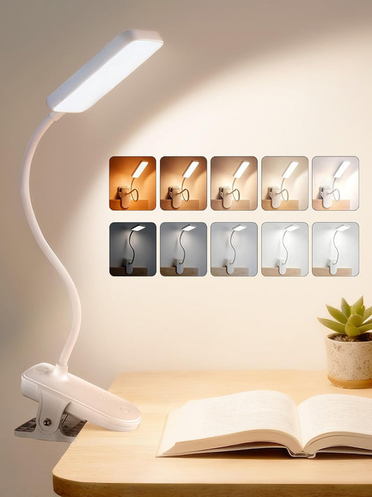 45 Lighting Modes Rechargeable Desk Lamp with Clamp