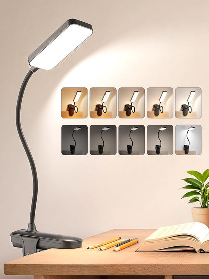 45 Lighting Modes Rechargeable Desk Lamp with Clamp