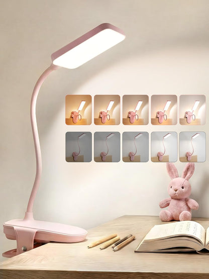 45 Lighting Modes Rechargeable Desk Lamp with Clamp