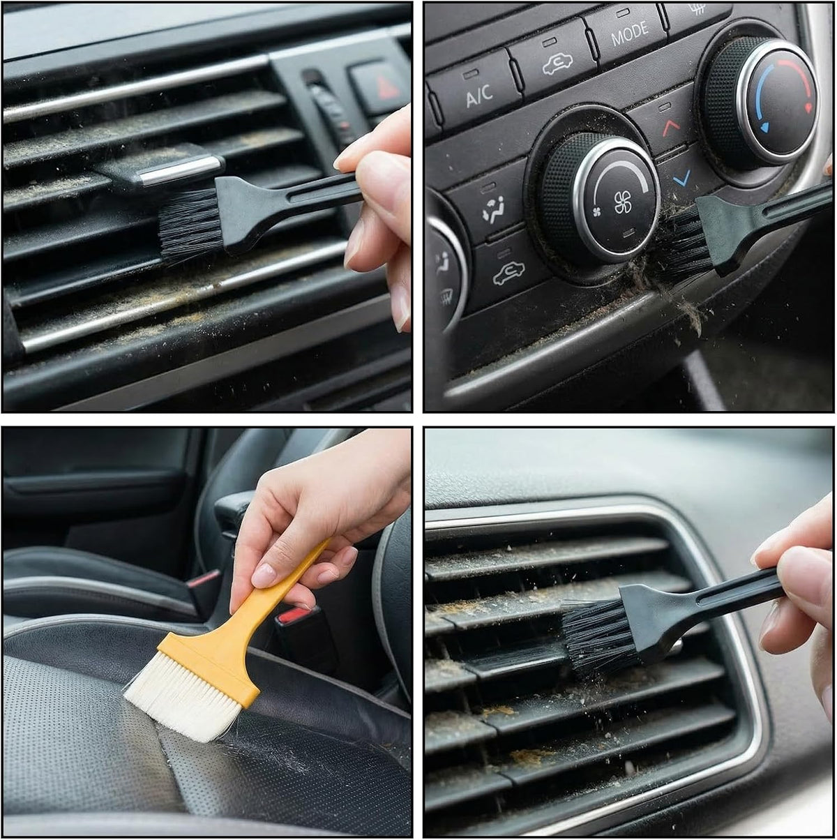 24 Pcs Small Cleaning Brush Mini Anti Static Brush Keyboard Brushes Electronic Cleaning Brushes for Computer Keyboard Laptop Motherboard Camera Car Vents Small Space