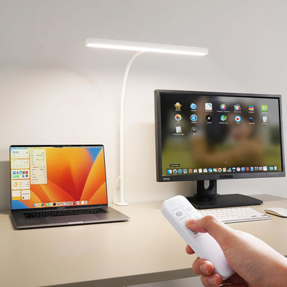 LED Desk Lamp for Office Home, Adjustable Flexible Eye-Caring Desk Light with,5 Modes 10 Brightness Adjustment, USB Adapter Desk Lamp with Clamp-MINI-B