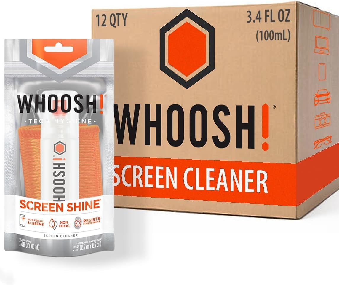 ! Screen Shine Go XL – Screen Cleaner Spray & Wipe Kit, 3.4 fl oz