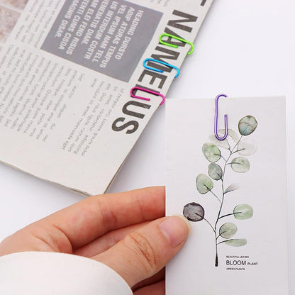 Cute Magnetic Paper Clip Holder 100Pcs 1.1" Paperclips Dispenser Rainbow
