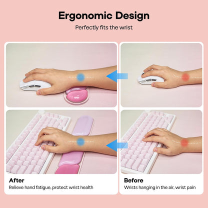 CloudGel Wrist Rest for Keyboard and Mouse, 2 Pieces